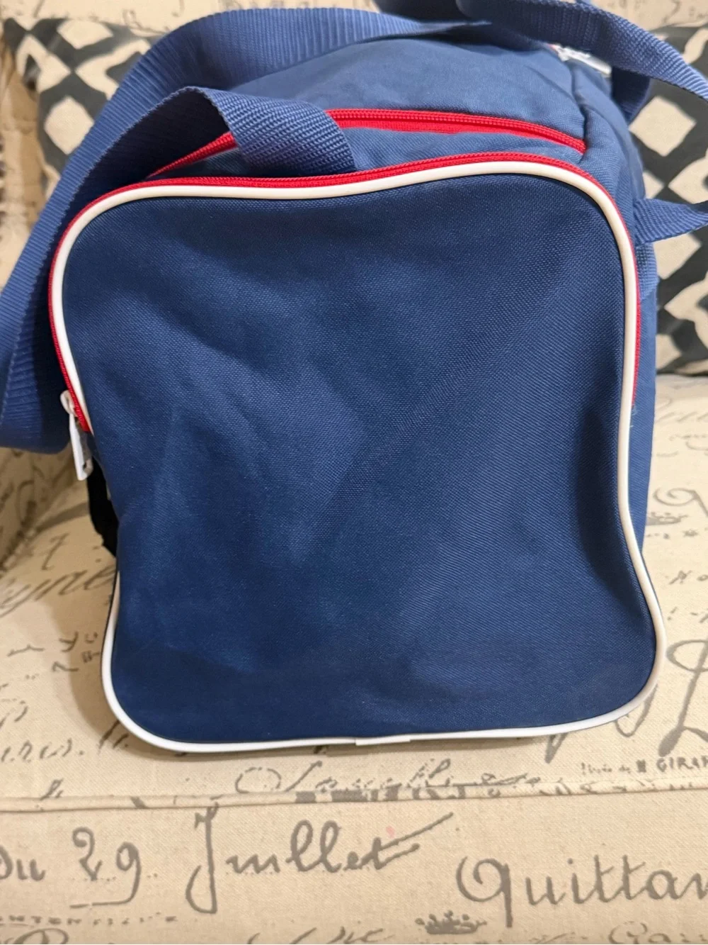 Rare Adidas Court Lite Duffle Bag Tech Indigo White